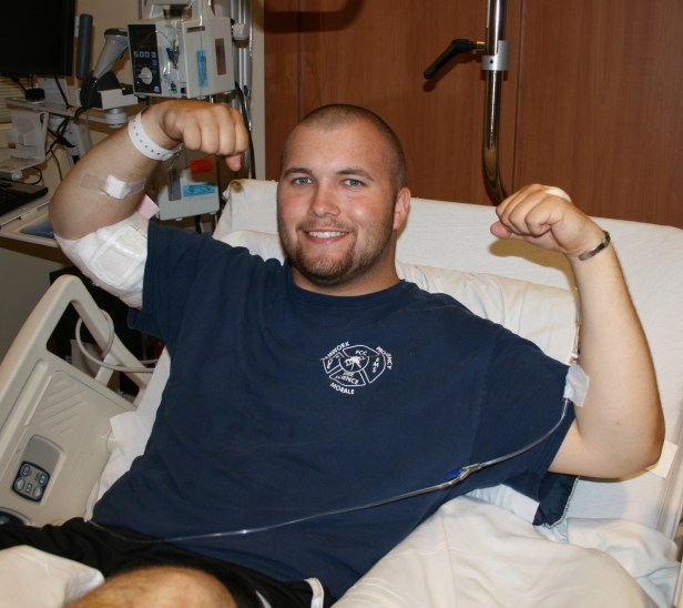 8 Hours Post Op w/ PICC line inserted..looking way better!