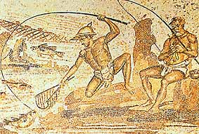 Mosaic discovered 1933, Leptic Magna, Tripoli, 1st or 2nd century AD.