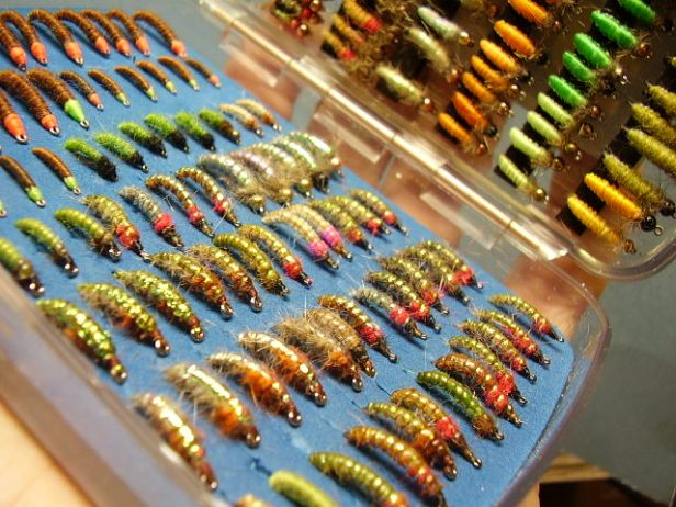 Loren Williams' Cz Nymph fly box~by Loren Williams 