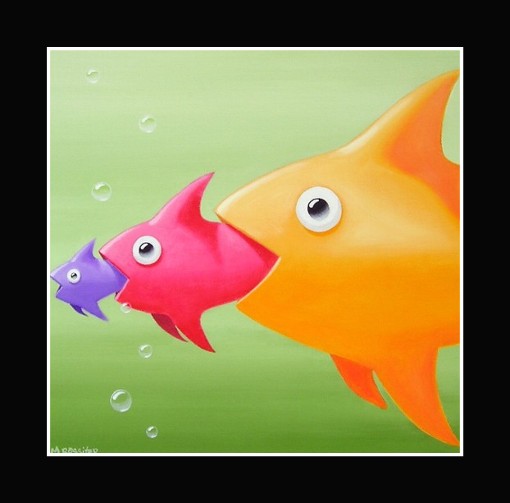 Fish Eats Fish by Michael Rossiter of Leurna, Australia 