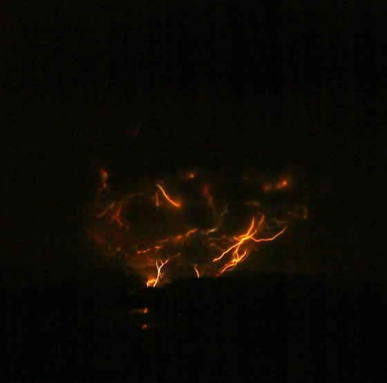 Volcanic Lightning, Mt. Redoubt, March 27, 2009