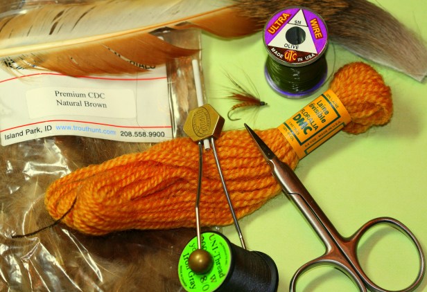 IMG_1493XX October Caddis Pattern Materials~SwittersB