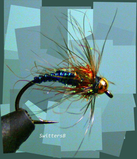 wet opaque blue wire SB