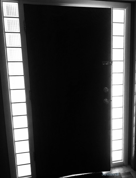 photography--door-glass blocks-black and white-SwittersB