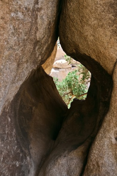 Barker Dam-hiking-hole in rock-Joshua Tree-SwittersB